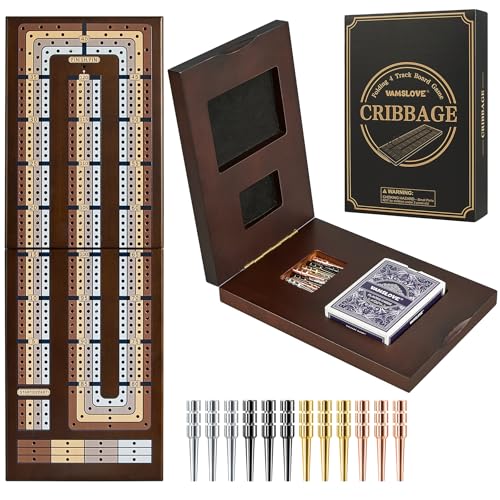 Tablero de Cribbage de Madera Plegable y Magnético miniatura 1