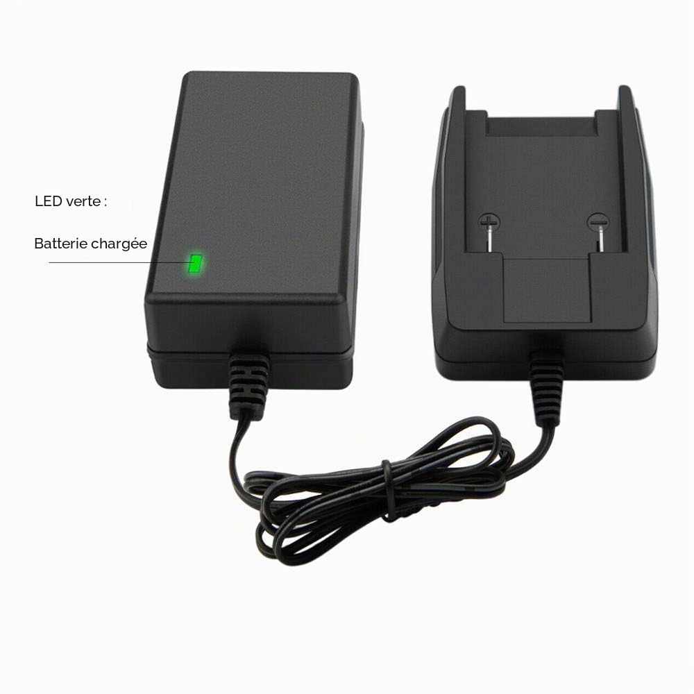 Chargeur de Batterie pour Coupe-Bordures AL-KO GTLi/AL-KO GTLi 18V Comfort 112927 / AL-KO HT 18V Li/AL-KO souffleur/balayeuse