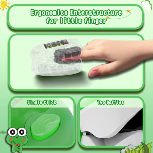 Image of Alecaremed YM601 Pulse Oximeter, 4-Color for Small Fingers with 20 x Memory | Fast and Accurate Oxygen Monitor Fingertip with Cute Style, Bright Screen & Alarm, Batteries & Lanyard