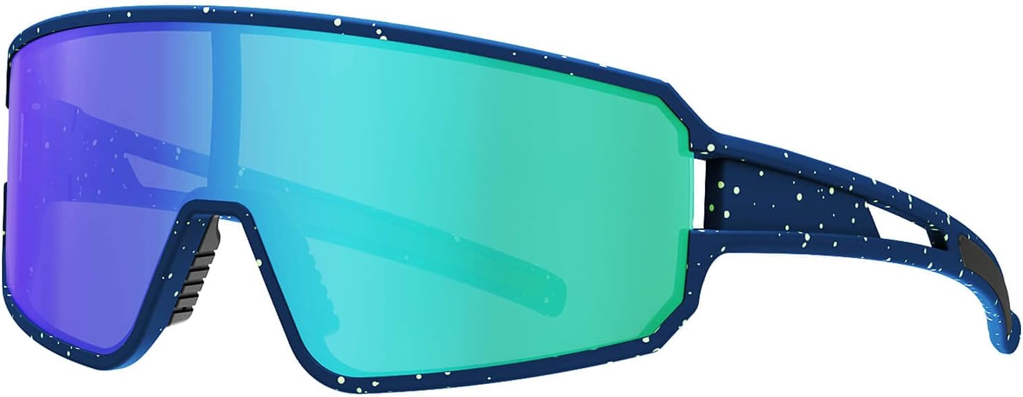 SPOSUNE Polarized Cycling Glasses for Men Women , UV400 Bike Sunglasses - Sport Eyewear for Bicycle Baseball Running MTB