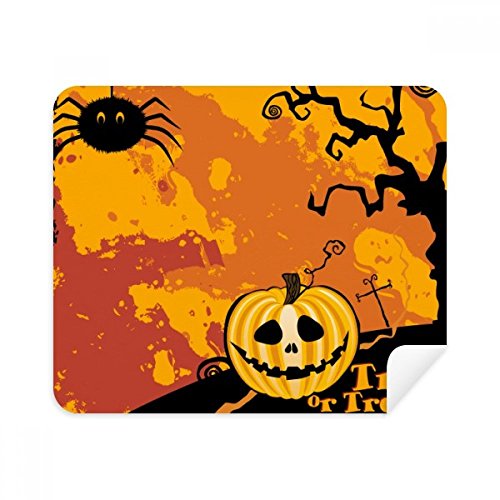 Peur fantôme citrouille d'halloween phone screen cleaner tissu suède 2pcs