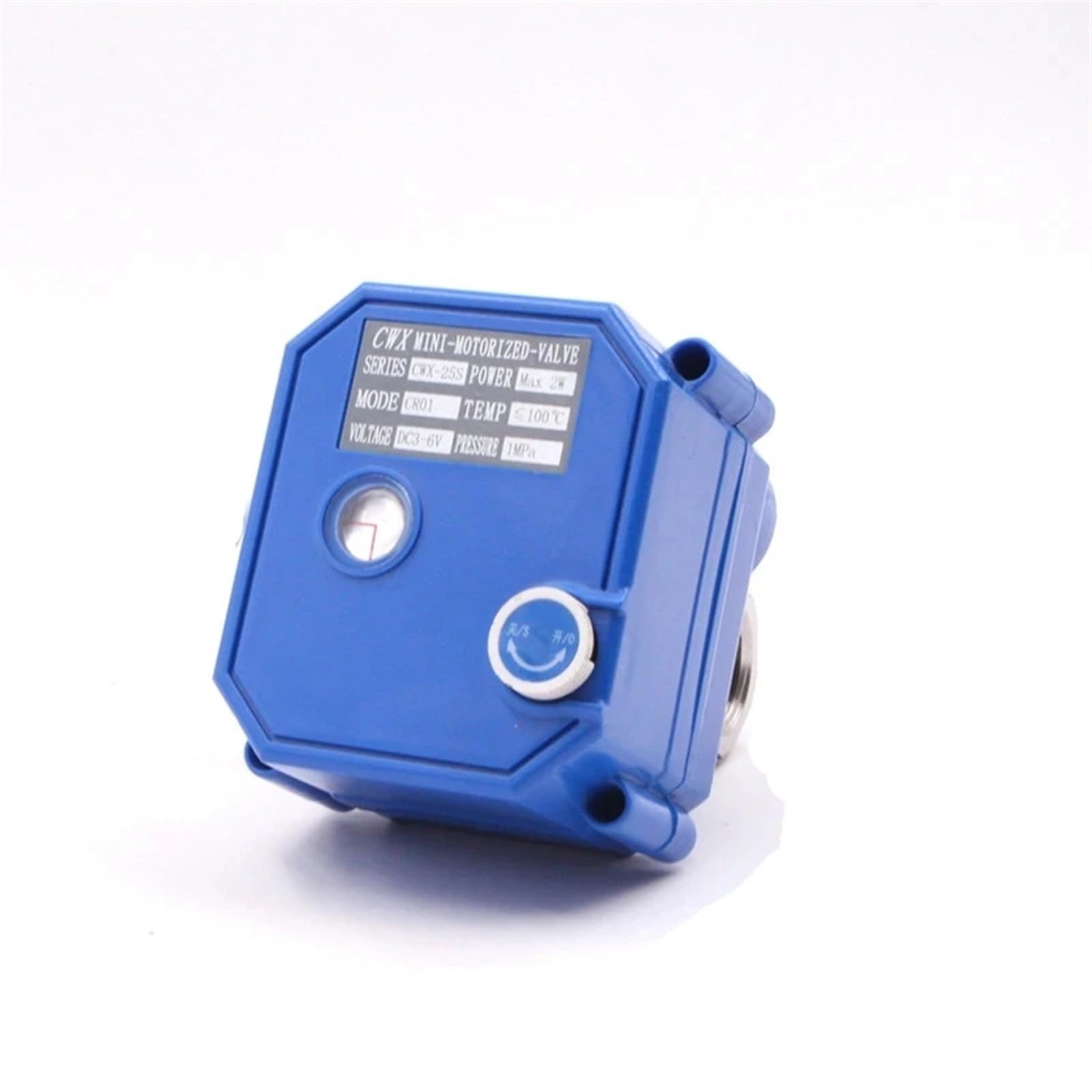 Elektryczny zawór kulowy 0,5 cala 1,9 cm 2,5 cm z ręcznym przełącznikiem siłownikiem AC/DC 9-24 V 304 ze stali nierdzewnej (12VDC-CR04,0,5 cala)