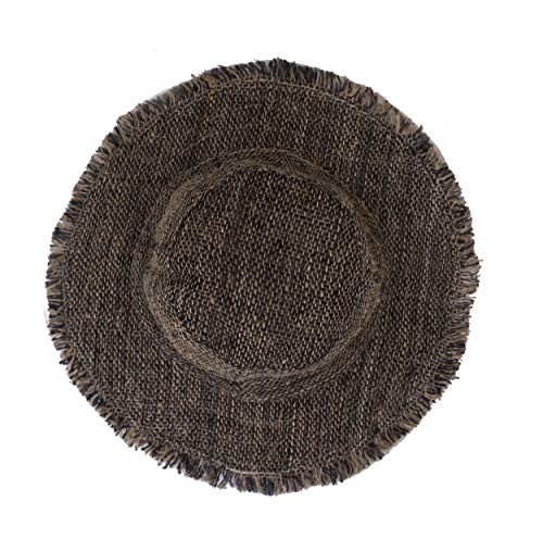 Image of Hemp Sun Hat Wired Wide Brim Big Sizes M /L /XXL Farmers,Raw Hemp Natural Garden Summer Hippie hat