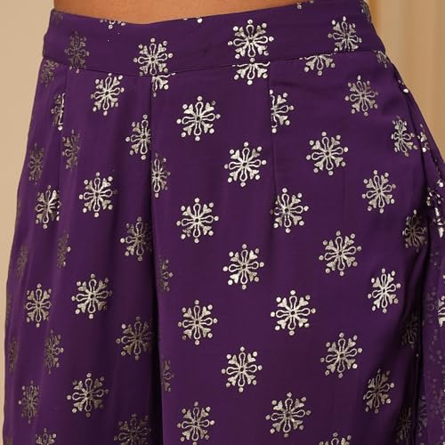 Image of Globus Women Saree (GS568634 Purple XS)