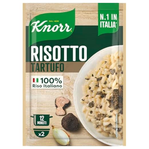 Knorr Risotto al Tartufo, Risotto Pronto con Ingredienti Naturali, 100% Riso Italiano e Chicci al Dente, Preparazione in Pentola o al Microonde, 175g, 2 Porzioni