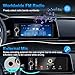 Single Din Car Stereo with Apple CarPlay & Android Auto, 6.36 Inch HD Touch CarPlay Screen, Backup Cam,Bluetooth, USB Type-C, SWC, EQ, FM Radio (with External Mic)
