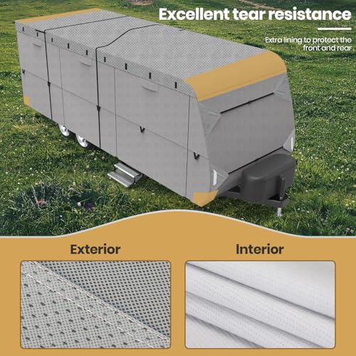 Leader Accessories 90101 27'-30' Travel Trailer Rv Cover Windproof Extra Thick Upgraded 5 Layers Camper Cover thumb #5