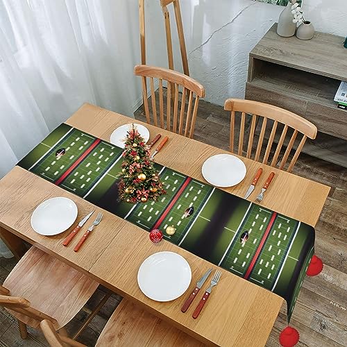 Chemin de table de football américain pour repas de match et déco cuisine festive