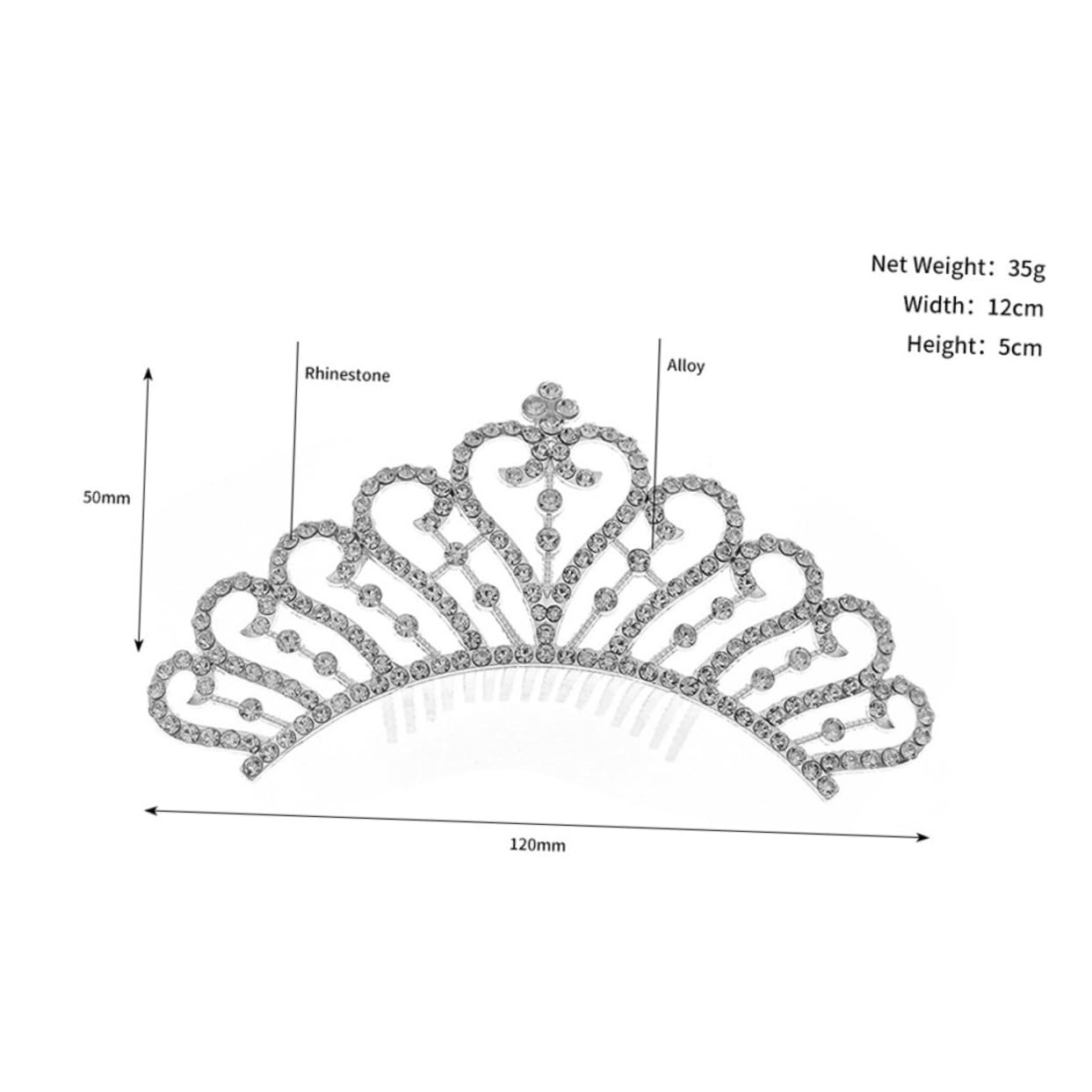 FRCOLOR 4stücke Braut Haarschmuck Krone Wasserdiamant Haarkamm Für Hochzeiten Eleganter Haarclip Perfekten Frisur Leicht Und Für Besondere Anlässe