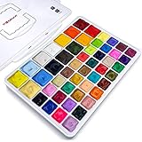 MIYA Gouache Paint Set 50 Colors - 36*30ml + 14*60ml, Jelly Cup Design Paints, Non Toxic for Artist,...