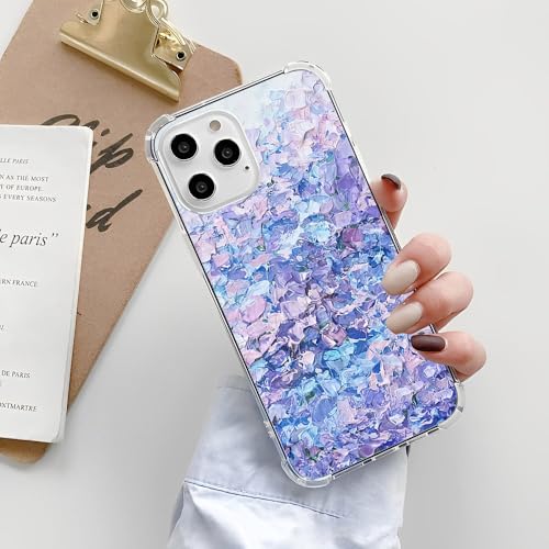 Coque iPhone 8 Plus bleu violet graffiti antichoc TPU transparent