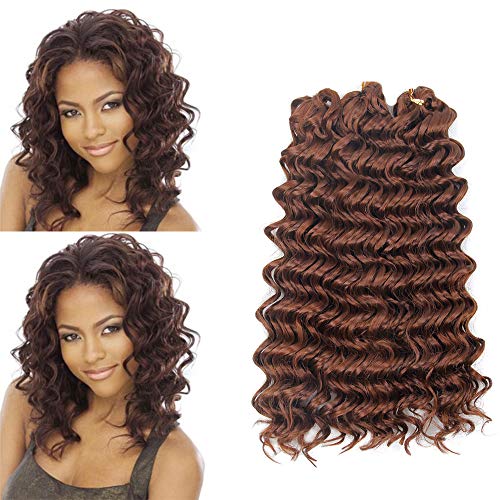 BE 12inch Deep wave crochet braid hair extension ombre bohemian hair 3piece per lot synthetic hair (30# 3Piece)