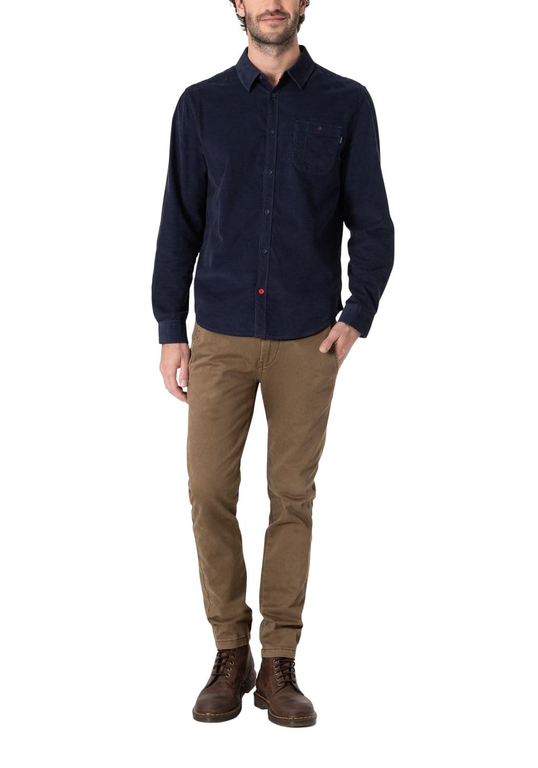Timezone Herren Chino Hose Slim JANNOTZ - Slim Fit - Braun Grau Grün Baumwolle