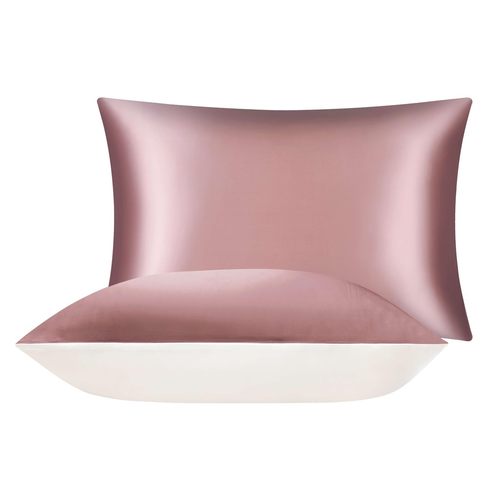Silk Pillowcases, Pure Silk Pillowcase Multicolor 480x740mm For Sleeping Hair And Skin Health(Pink)