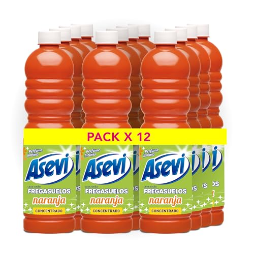 Miniatura 8 de Asevi Fregasuelos Perfumado Naranja 12x1L pH Neutro Todo Tipo de Suelos
