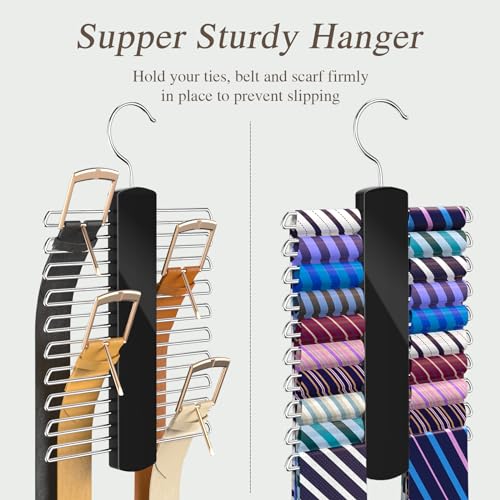 Dolinvo Tie Rack Tie Hanger 2Pack thumb #2