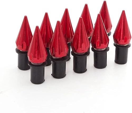 Miniatura 3 de WYNMOTO Kit de tuercas de pozo de parabrisas rojo, arandelas, tuercas de tornillo, kit de pernos de aluminio para Yamaha YZF-600 R6 2017 2018 2019