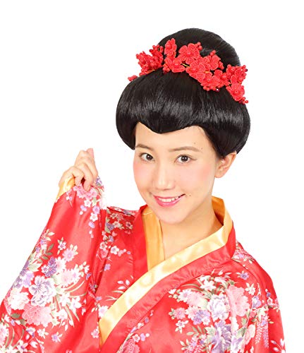 Party City カツランド バラエティグッズ 日本髪 ユニセックス 黒