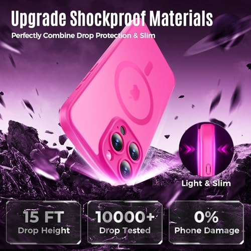 Image of Symcele Designed for iPhone 16 Pro Case, Hot Pink
