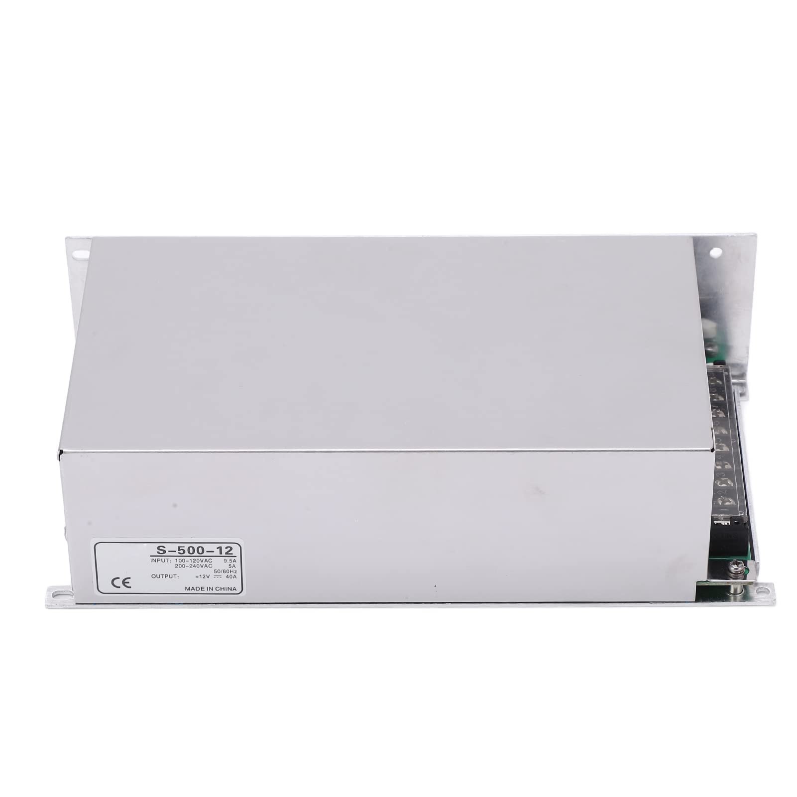 Fafeicy 500W LED Zasilacz Transformator, 12V 40A Wyjście (S-500-12)
