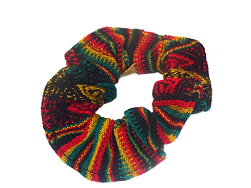 Peruvian Scrunchy Hair Tie Set of Three Assorted Cotton Fair Trade Hair000255