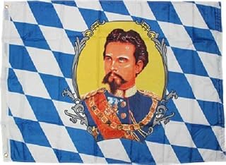 Trade Winds 3x5 ft German Bavaria Bavarian King Ludwig Flag Rough Tex Knitted 3'x5' Banner Premium Fade Resistant