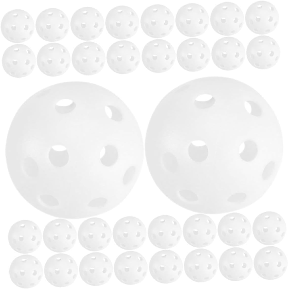 100pcs Plastic Practice Golf Balls Soft Hollow Training Balls 26-Hole Golf Set for Indoor Outdoor Swing Practice