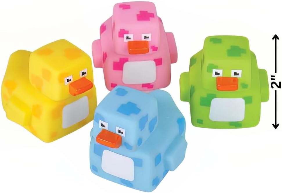 Rhode Island Novelty 2" Pixelated Rubber Duckies image 2