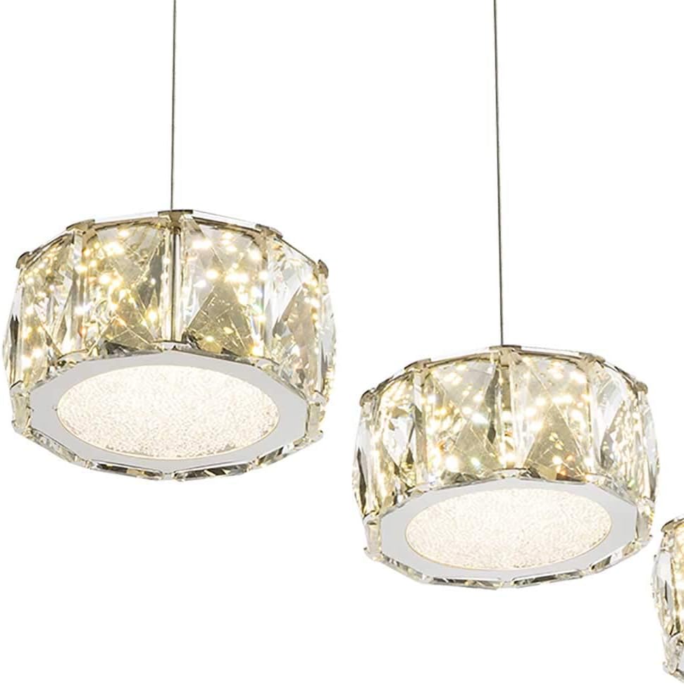 Close-up of one LED light source with crystal detailing