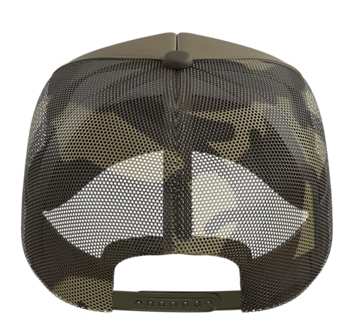 Image of Outdoor Antlers Elk Deer Hunting Trucker Hat with Adjustable Mesh Back