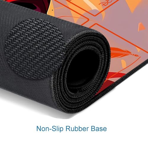 LORCANA Playmat Compatível TCG 24x14 Pés Gaming Mat, Não Escorrega Borracha com Zonas, Ideal para 2