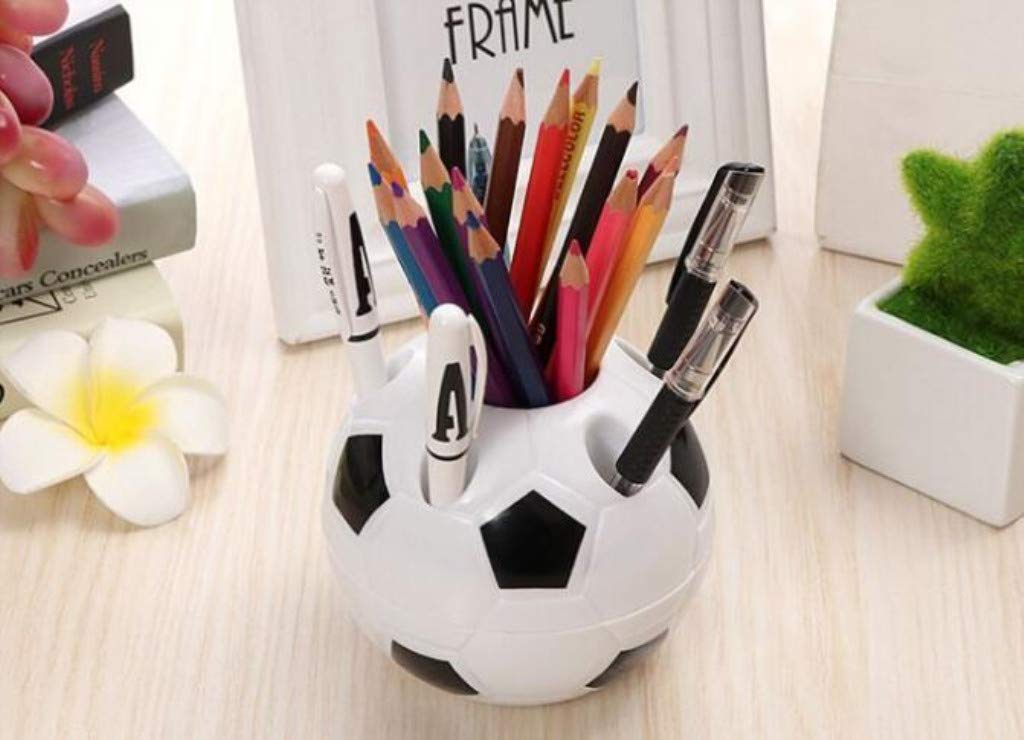 2 Pots à Crayons Football – Design Créatif Et Fun Pour Bureau Ou Chambre D'Enfant !