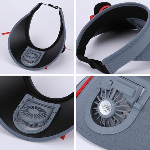 Kids Sun Hat with Built-in Fan -Visor Outdoor Cooling Cap for Beach Play4