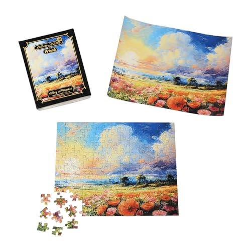 Image of Frank Valley of Flowers 150 Pieces Puzzle | Collector's Edition | Travel Friendly Mini Puzzles | Puzzles Having Realistic Illustrations | Game for Focus & Memory | for Adults & 7 Years & Above