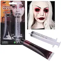 Kit Sangue Falso 28,3ml com Seringa Halloween C/02 Peças