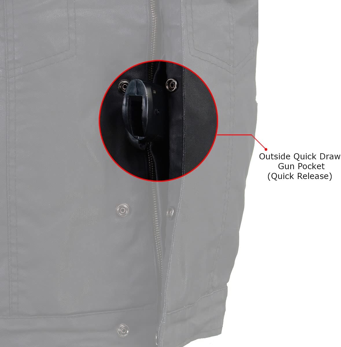 Milwaukee Leather MDM3025 Men’s Black Waxy Coated Denim Club Style Motorcycle Rider Vest w/Shirt Collar w/Shirt Collar