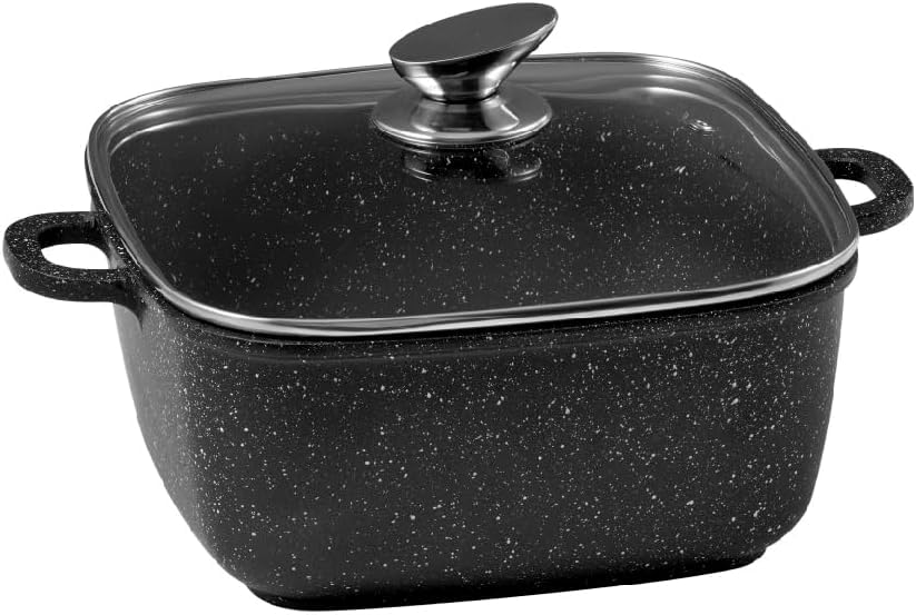 Olla cuadrada de 24 cm para guisos familiares en todo tipo de fuegos