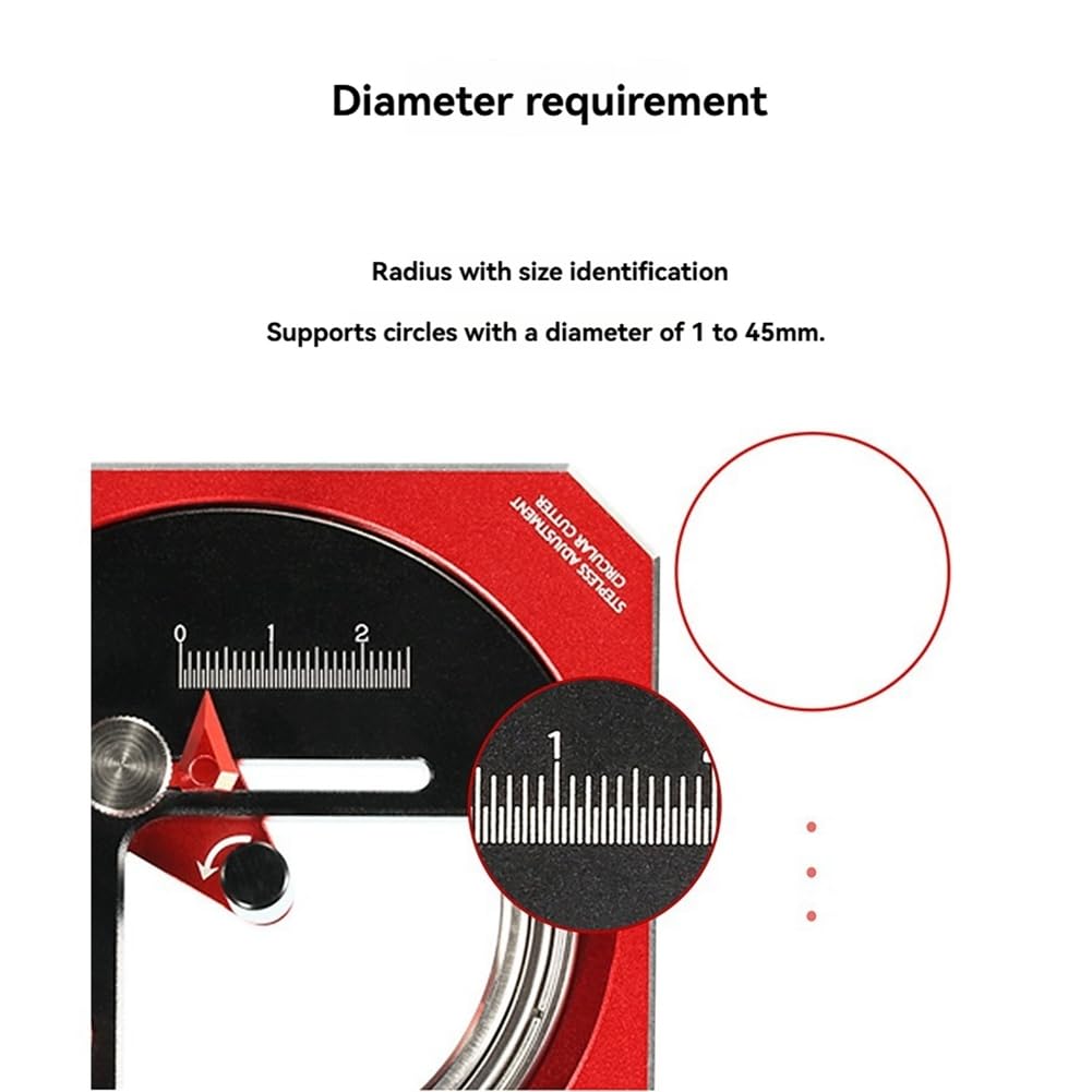 Suoumwa Herramienta de Corte Circular de Ajuste Continuo MT-C, Modelo de Ensamblaje, Herramientas de Corte Dedicadas, Accesorios para Pasatiempos