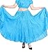 Wevez Women's Belly Dance Cotton 12 Yard Skirt, One Size, Turquoise