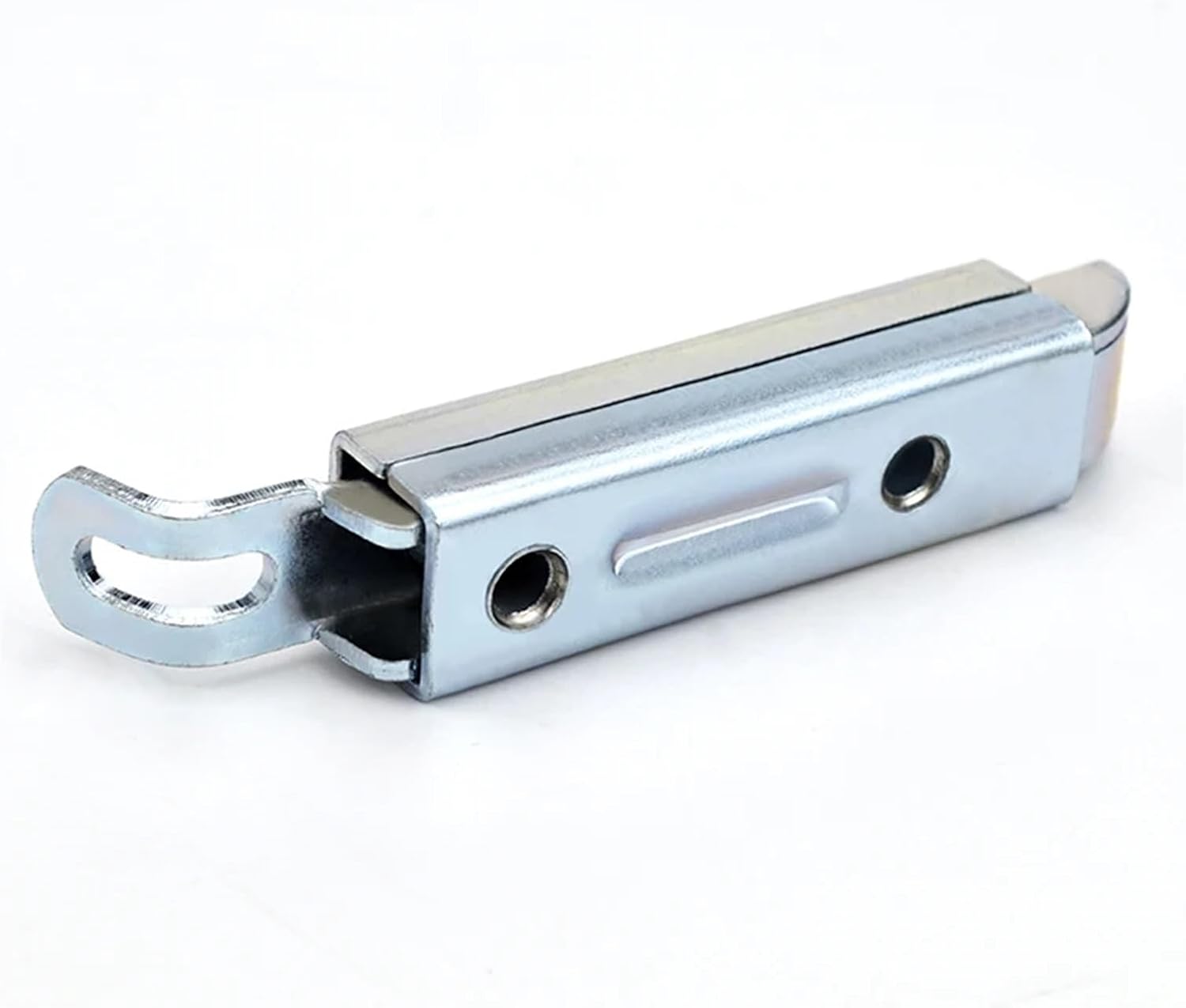 Latches Buckles Hardware Stainless Steel Slide Bolt Bathroom Bedroom Toilet Sliding Lock Latch 1Pcs(Iron,Curved)