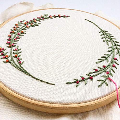 Mansasvini Wooden Embroidery Ring Frame Set of 4 Different Sizes Art and Craft Embroidery 4 Different Sizes Ring Material to Make Art and Craft 3