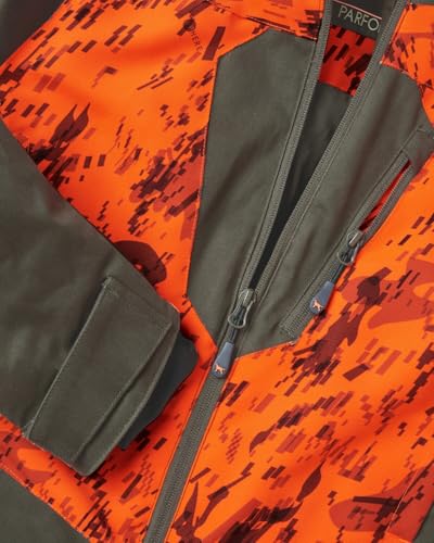 Parforce Damen Drückjagd-Funktionsjacke Oliv/Signaltarn, M