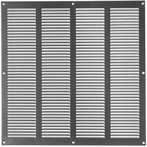 400x400mm / 16x16 inch Galvanised Metal Ventilation Grille - Air Vent Cover with Insect Mesh Cover
