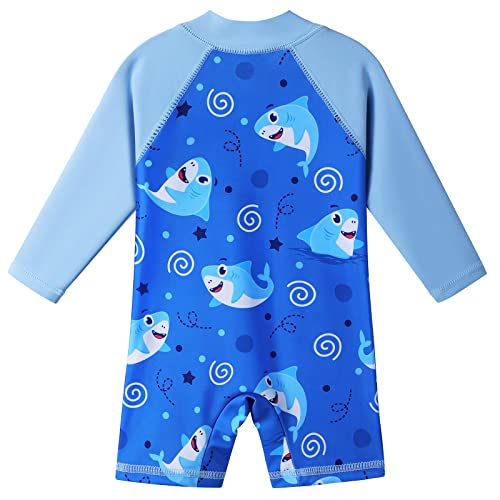 Image of XFGIRLS Baby Boys Swimsuit Toddler Sunsuit UPF 50+ Sun Protection One Piece Beach