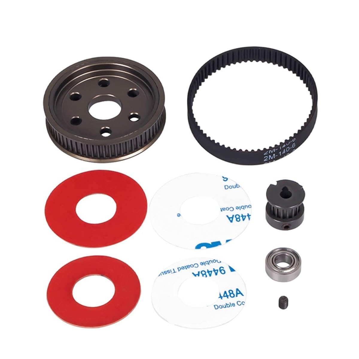 Bearings Replacement 2pcs 3.17/5.0 Belt Drive Conversion Kit for 1/10 Crawler 10 90046 Upgrade Part(3.17mm)