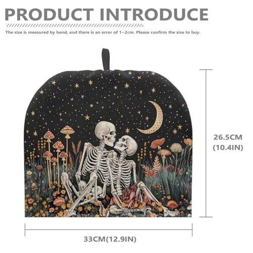 Image of Hudotybom Funny Skeleton Tea Cosy Teapot Cover Breakfast Coffee Warmer Cozy Kettle Cover Water Kettle Protector Kitchen Cozies Insulated Large Teapot Quilt Warmer for Kitchen Dining Table