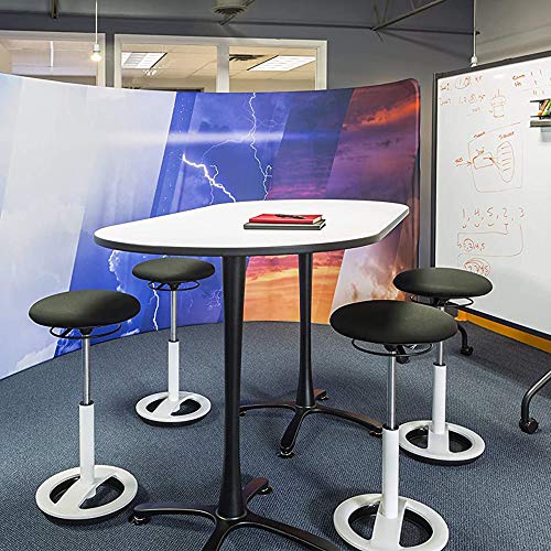 Image of Safco Twixt Active Movement Seating Chair, Ergonomic Support, Extended Height, Black Mesh