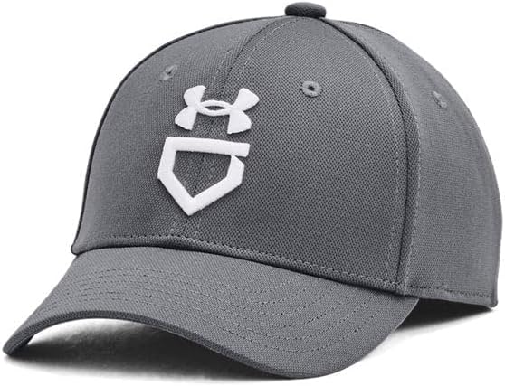 Under Armour - Boys Baseball Blitzing Hat, Color Pitch Gray (012), Size: Medium/Large