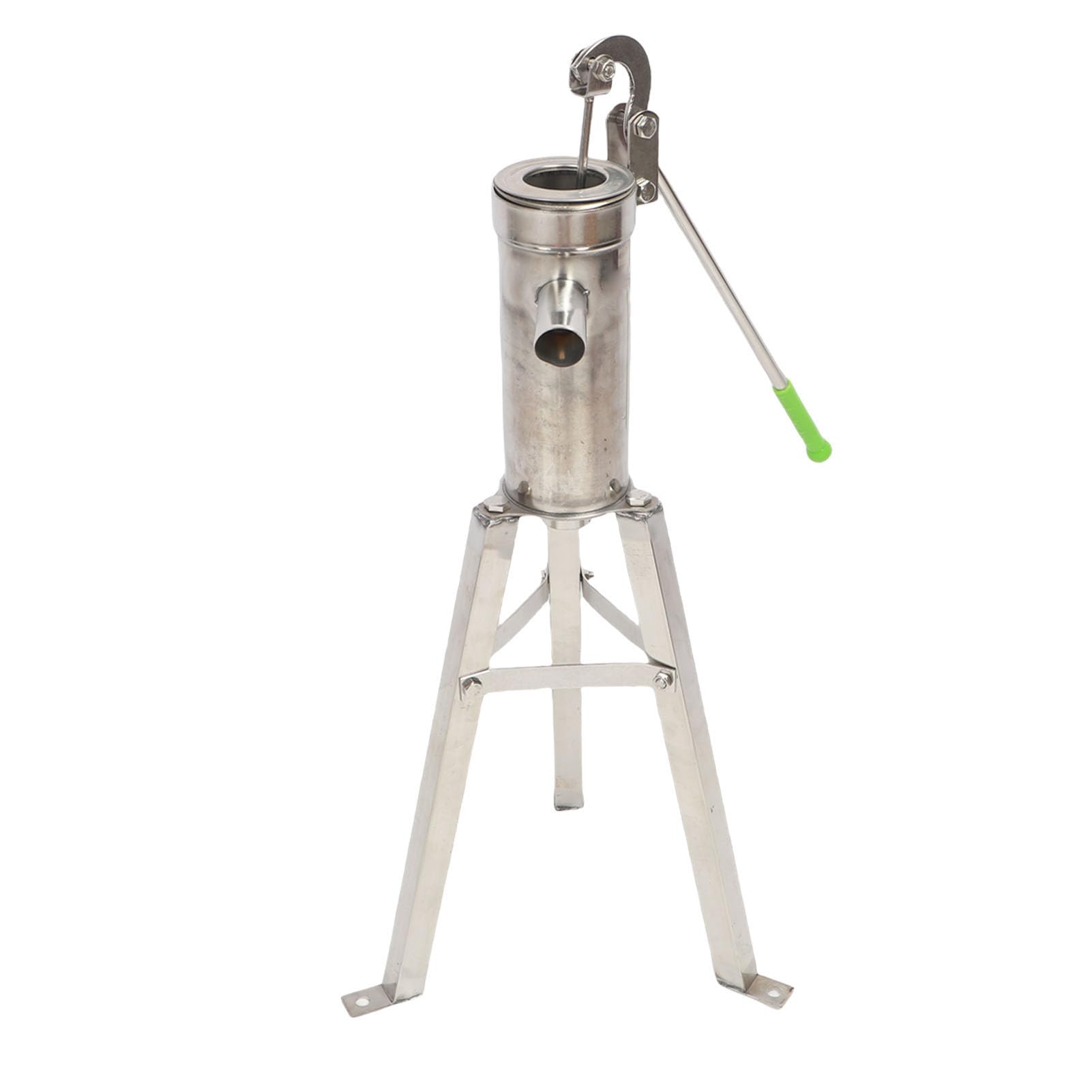 Gonetre Bomba de Pozo Manual con Soporte, Bomba de Agua Manual de Acero Inoxidable para Patio de Jardín Doméstico, Elevación de Succión de 8M