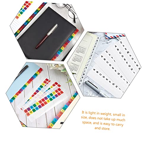 Onglets alphabet en plastique étanche avec repères colorés pour notepad - 3